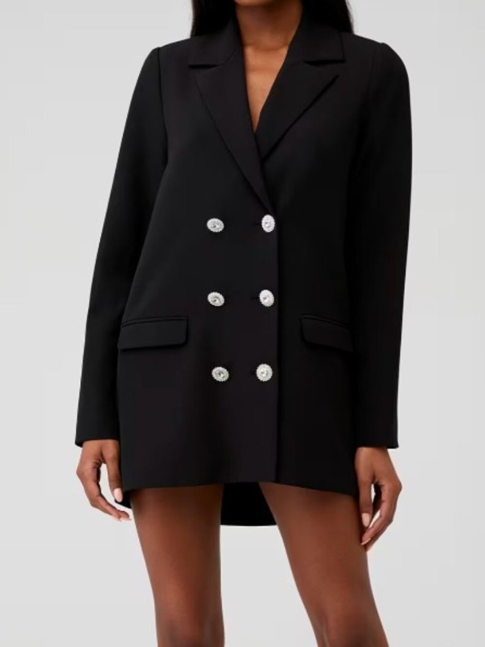 Show Me Your Mumu Bling Blazer Dress in Black